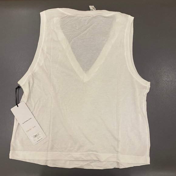 NWT Alo Yoga Vibration Tank, White - Picture 2 of 7